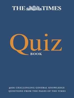 cover image of The Times Quiz Book